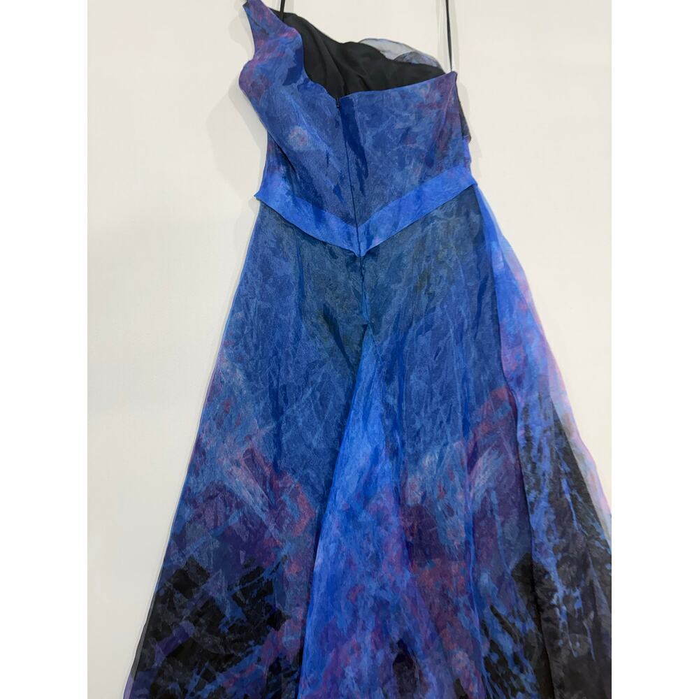 Rene Ruiz Collection Blue
Organza Gown Maxi Dress One
Shoulder Size 10 - Picture 7 of 14
